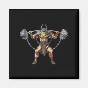Viking Warrior Bodybuilding Gym Weightlift Power Magnet