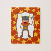 Viking Warrior Boy Birthday Party Puzzle (Vertikal)