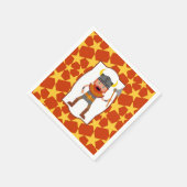 Viking Warrior Boy Birthday Party Serviette (Ecke)