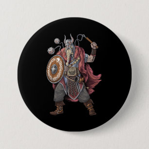 Viking Warrior Button