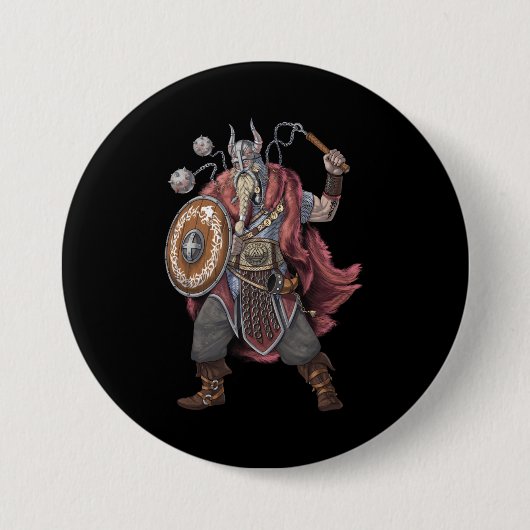 Viking Warrior Button (Vorderseite)