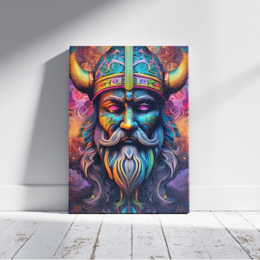 Viking Warrior Canvas Print Leinwanddruck