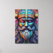 Viking Warrior Canvas Print Leinwanddruck (Vorderseite)