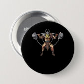 Viking Warrior Fitness Weight Lifting Button (Vorne & Hinten)