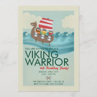 Viking Warrior Geburtstag Einladung