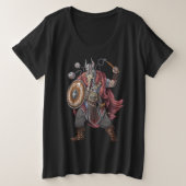 Viking Warrior Große Größe T-Shirt (Design vorne)