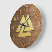 Viking Warrior Große Wanduhr (Winkel)