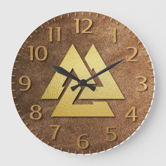 Viking Warrior Große Wanduhr (Vorderseite)