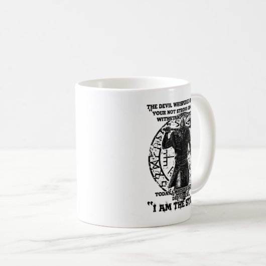Viking Warrior I bin der Sturm Kaffeetasse (VorderseiteRechts)