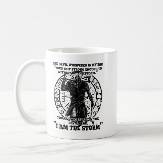 Viking Warrior I bin der Sturm Kaffeetasse (Links)