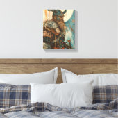 Viking Warrior Illustration Leinwanddruck (Insitu (Schlafzimmer))