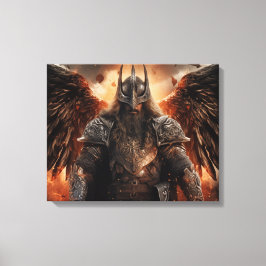 Viking Warrior Knight - Stretched Canvas Print Leinwanddruck