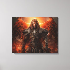 Viking Warrior Knight - Stretched Canvas Print Leinwanddruck