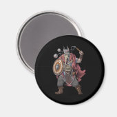 Viking Warrior Magnet (Vorderseite/Rückseite)