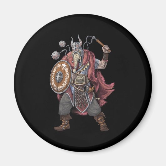 Viking Warrior Magnet (Vorne)