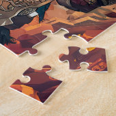 Viking Warrior mit Ax Norse Mythology Comic Puzzle (Seite)