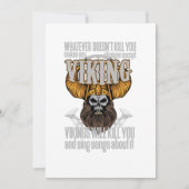 Viking Warrior Nordic Nordic Mythology Valhalla Gi Einladung (Vorderseite)