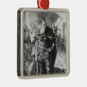 Viking Warrior Ornament Aus Metall (Rechts)