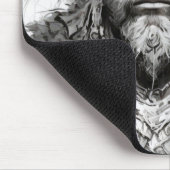 Viking Warrior Portrait Painting Historische Art Mousepad (Ecke)