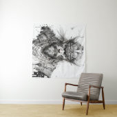 Viking Warrior Portrait Painting Historische Art Wandteppich (Beispiel (Horizontal))