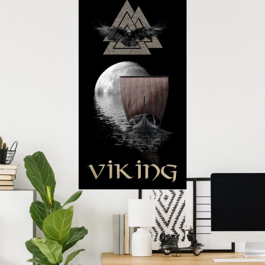 Viking Warrior Poster (Heimbüro)