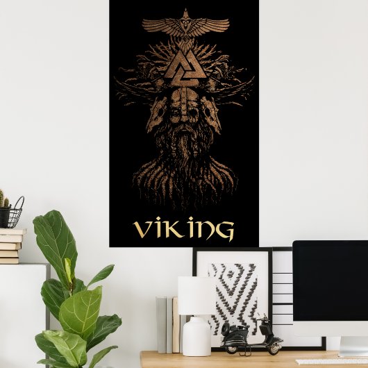 Viking Warrior Poster (Heimbüro)