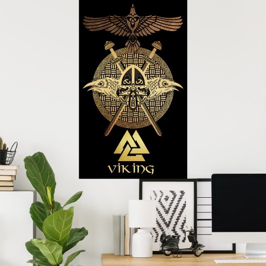 Viking Warrior Poster (Heimbüro)
