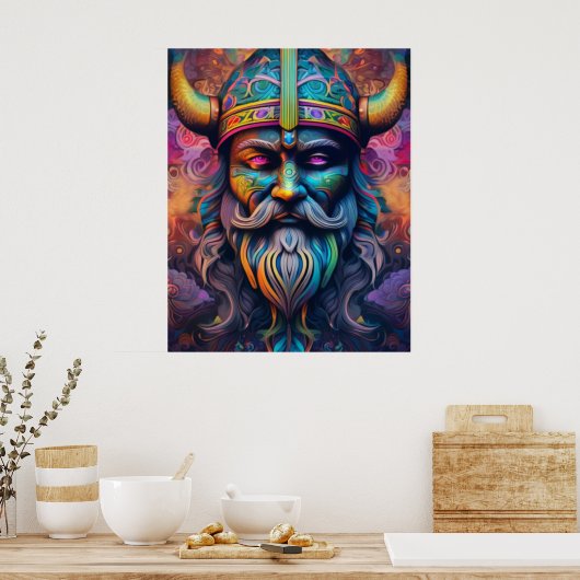 Viking Warrior Poster (Küche)