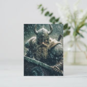 Viking Warrior Postkarte (Stehend Vorderseite)