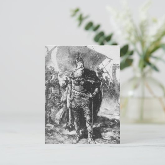 Viking Warrior Postkarte (Stehend Vorderseite)