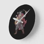 Viking Warrior Runde Wanduhr (Winkel)