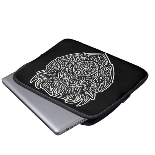 Viking Warrior Shield Laptopschutzhülle (Vorne Knopf)