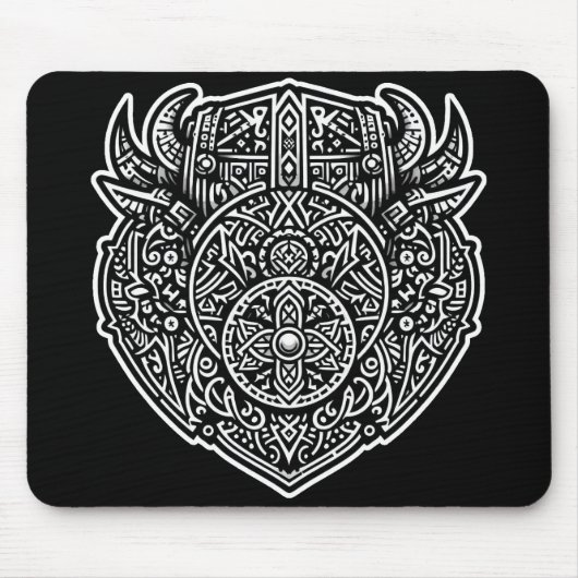 Viking Warrior Shield Mousepad (Vorne)