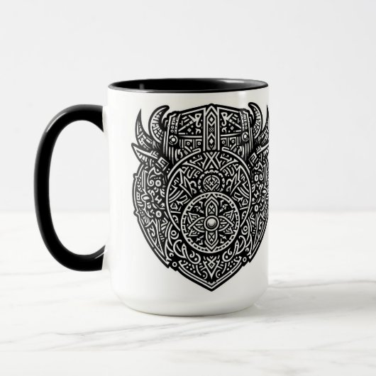 Viking Warrior Shield Tasse (Links)