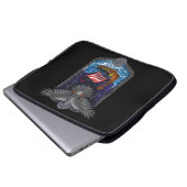 Viking Warrior Ship Raven Laptopschutzhülle (Vorne Knopf)