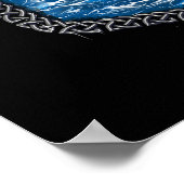 Viking Warrior Ship Raven Poster (Ecke)