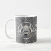 Viking Warrior Skull Kaffeetasse (Links)