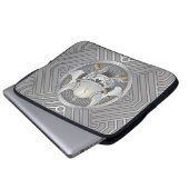 Viking Warrior Skull Laptopschutzhülle (Vorne Knopf)
