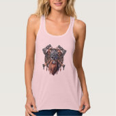 Viking Warrior Skull Tank Top (Vorderseite)