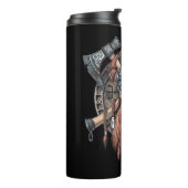 Viking Warrior Skull Thermosbecher (Nach links gedreht)