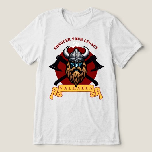 Viking Warrior Tri-Blend Shirt (Design Vorderseite)