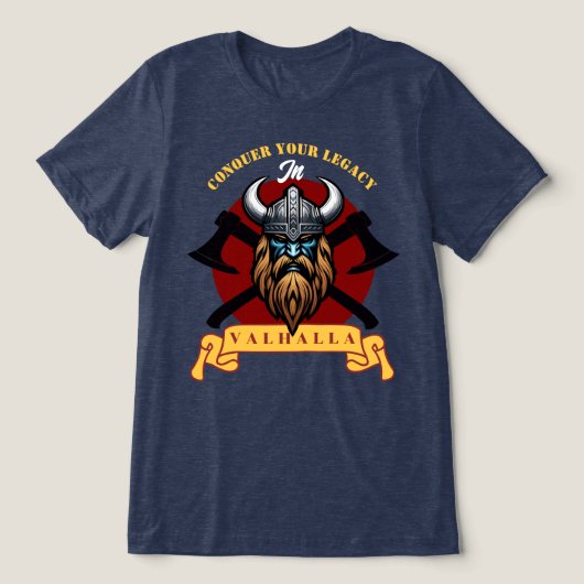 Viking Warrior Tri-Blend Shirt (Design Vorderseite)