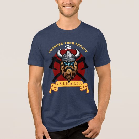 Viking Warrior Tri-Blend Shirt (Vorderseite)