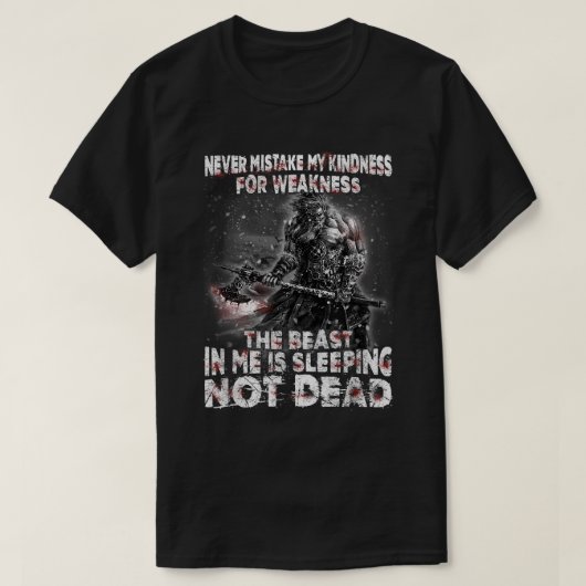 Viking Warrior verwechsele nie meine Freundlichkei T-Shirt (Design vorne)