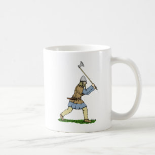 Viking Warrior Wielding Broad Ax Kaffeetasse