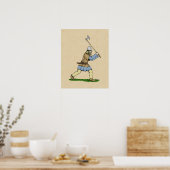 Viking Warrior Wielding Broad Ax Poster (Küche)