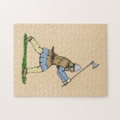 Viking Warrior Wielding Broad Ax Puzzle (Horizontal)
