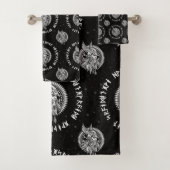 Viking Warrior Winged Helmet Badhandtuch Set (Insitu)