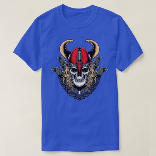 Viking Warrior With Raven T-Shirt (Design vorne)
