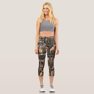 Viking Warriors: Vintages Muster Capri Leggings